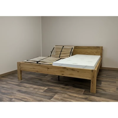 Zdravotní postel pro seniory Ametyst - masiv, dub foto