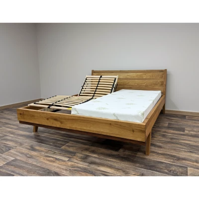 Elektrická polohovací postel Rubín - masiv, dub foto